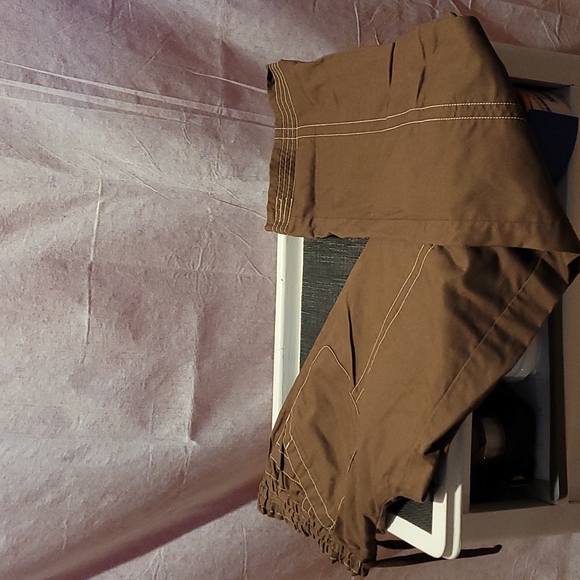 Womens Xs Tall Uniform Pants Brown 